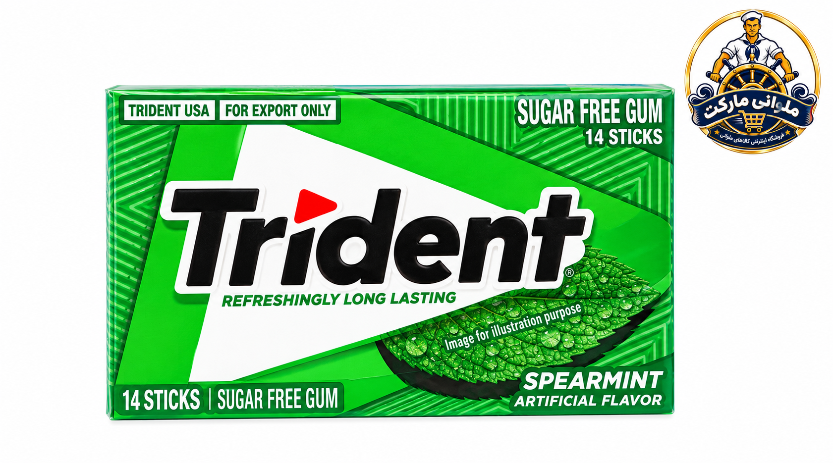 آدامس تریدنت طعم نعنا بسته ۱۴عددی